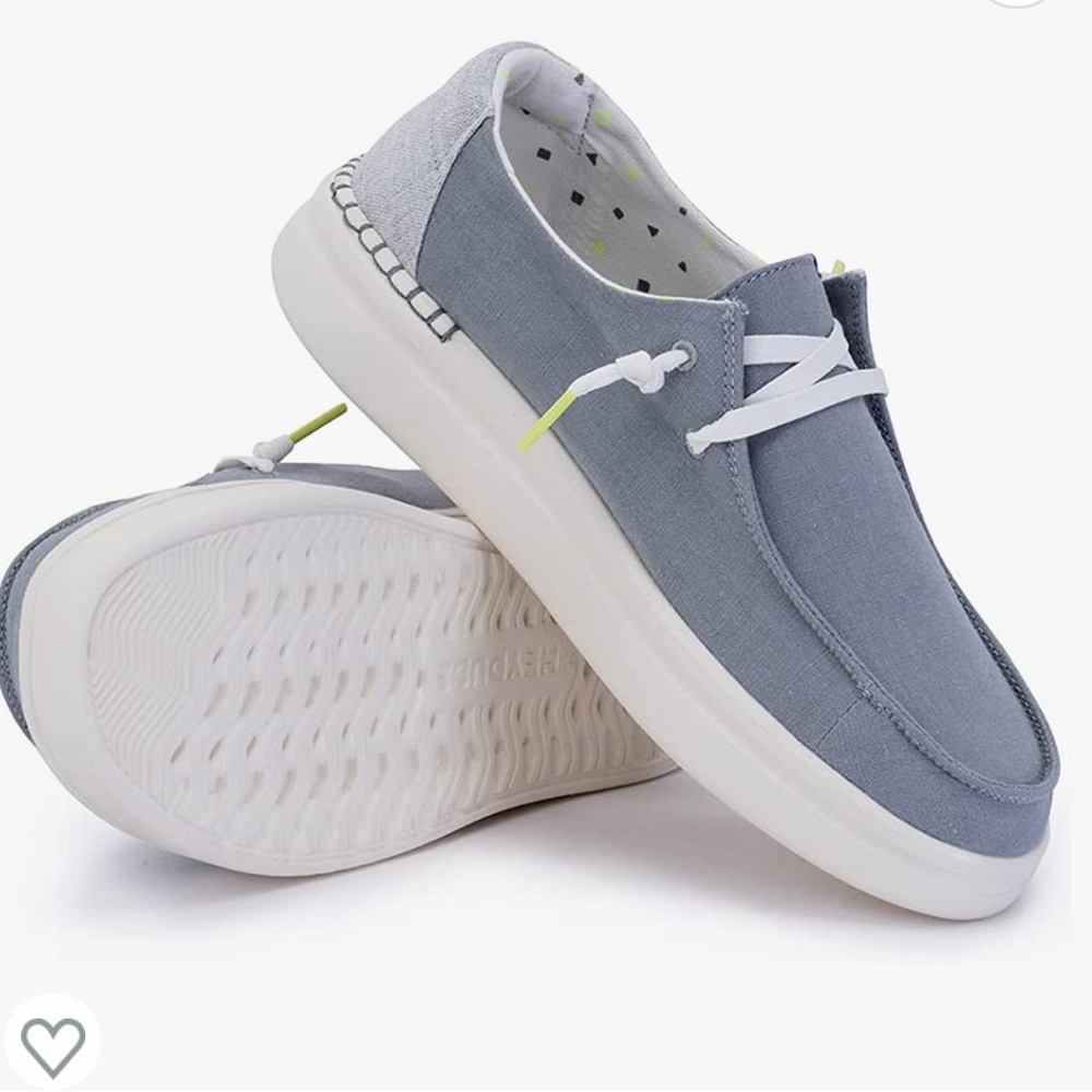 Hey Dude Wendy Rise Chambray Abyss Blue Women’s9